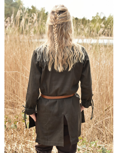 Túnica Mujer Vikinga Ylva - verde oliva