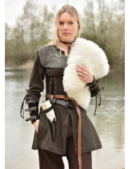 Ylva Viking Damen-Tunika – olivgrün