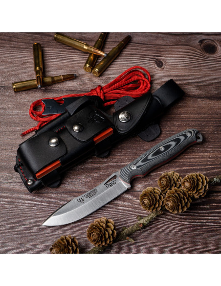 Cudeman Ness Wolf zwart micarta mes,...