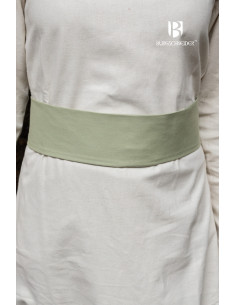 Cinturón medieval ajustable Sieglinde, verde primavera