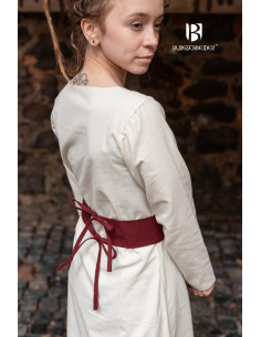 Cinturón medieval ajustable Sieglinde, burdeos 2