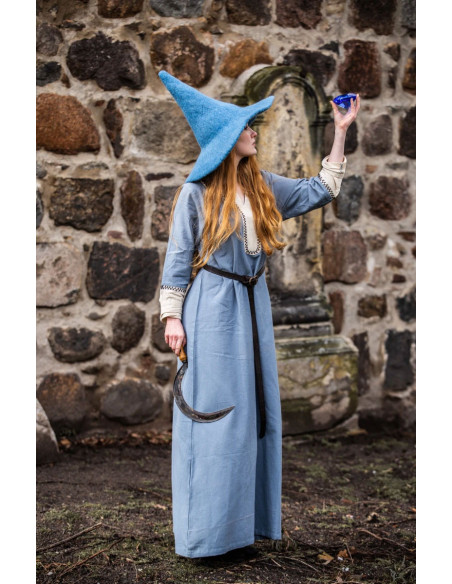 Agata model heksenhoed, lichtblauw