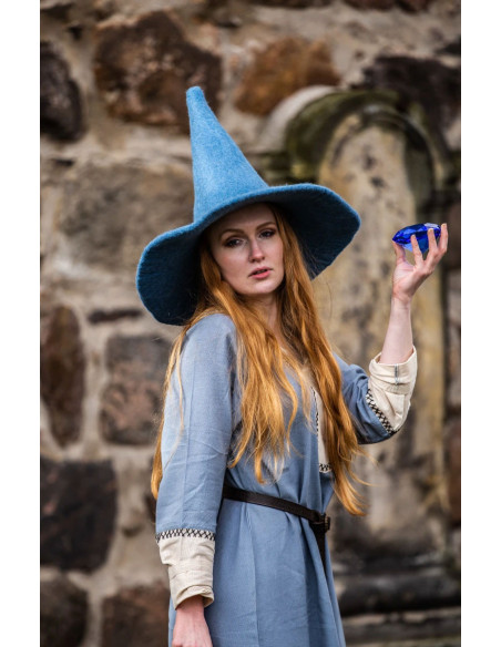 Agata model heksehat, lyseblå