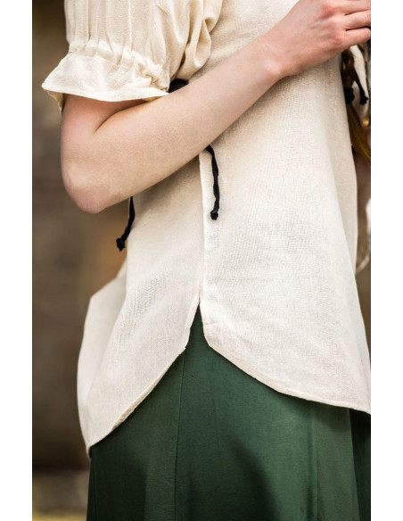 Blusa medieval modelo Amelia, blanco...