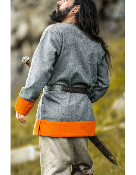 Roland model wollen Viking tuniek, grijs