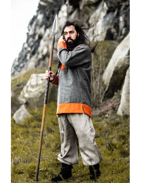 Túnica vikinga de lana modelo Roland,...