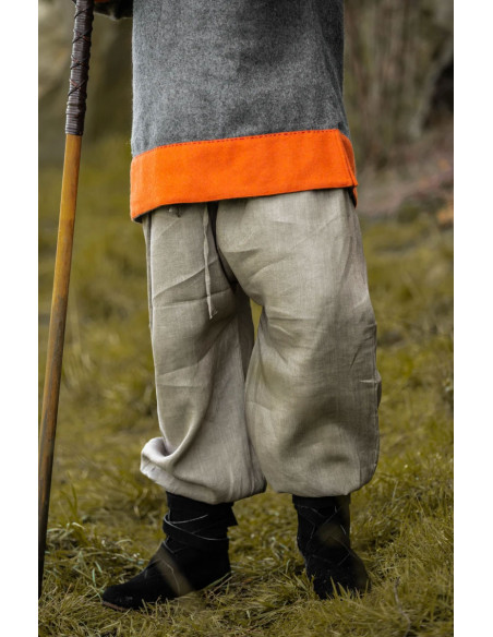 Roland model wollen Viking tuniek, grijs