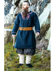 Snorri Wikinger-Tunika mit Handstickerei im Urnes-Stil,... 2