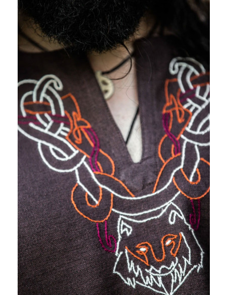 Viking tuniek met Freki borduursel,...