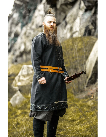 Erik Versierd Viking Tuniek Zwart