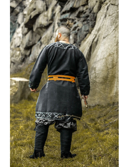Erik Versierd Viking Tuniek Zwart