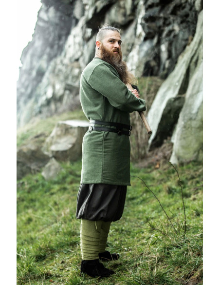 Viking tunika model Balduin, bomuldsgrøn