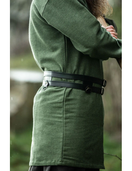 Viking tunika model Balduin, bomuldsgrøn