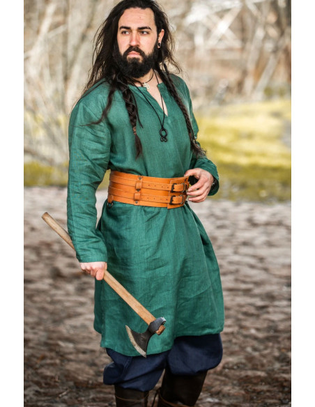 Halvar Linnen Viking Tuniek Groen