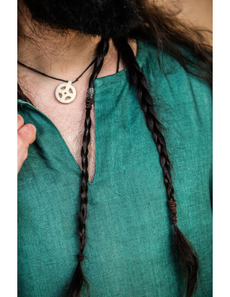 Halvar Leinen Wikinger Tunika Grün