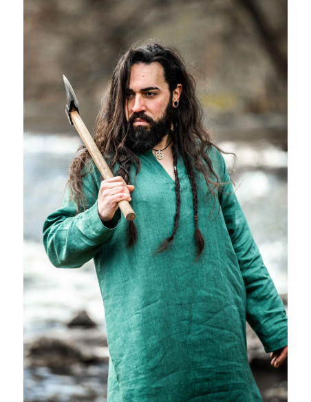 Halvar Linnen Viking Tuniek Groen