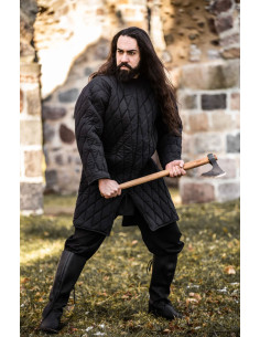 Schwarz gepolsterter mittelalterlicher Gambeson, Nils