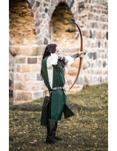 Túnica medieval en algodón Frojoerick, verde 2