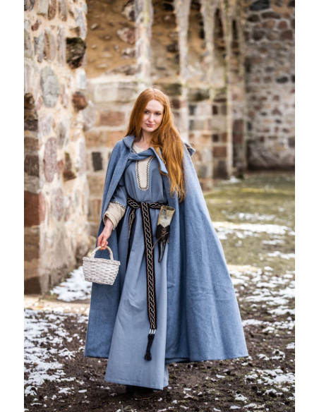 Middeleeuwse mantel met capuchon...