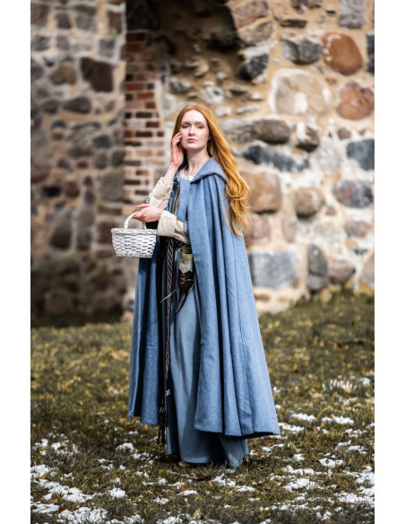 Middelalderkappe med hætte model...