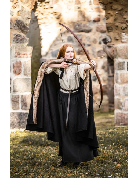 Vikingekappe Fjell model med sort...