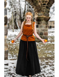 Celta lange leren riem model Merle, kleur lichtbruin 2