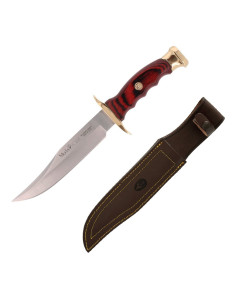 Cuchillo Bowie de Muela, madera coral (25,5 cm.)