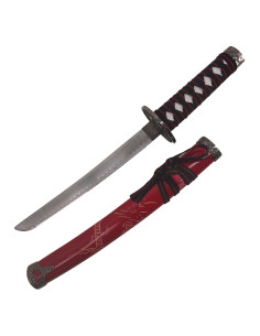 Tanto decorativo Dragón saya roja (54 cm.)