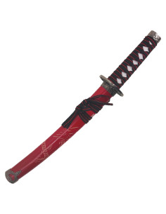 Tanto decoratief Draak saya rood (54 cm.) 2