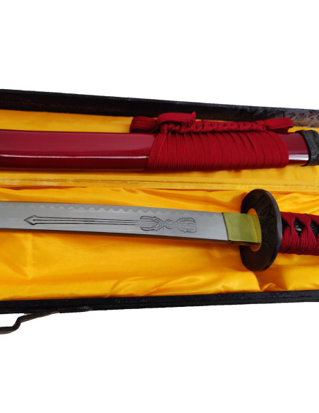 Rotes dekoratives Katana mit...