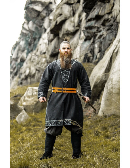 Viking dobbelt læderbælte, model...