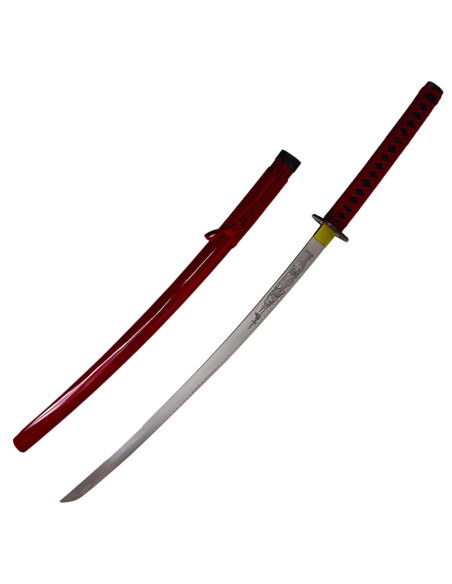 Rotes dekoratives Katana mit...