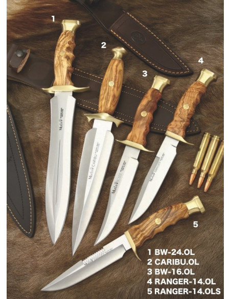 Ranger, Bowie, Caribou knive