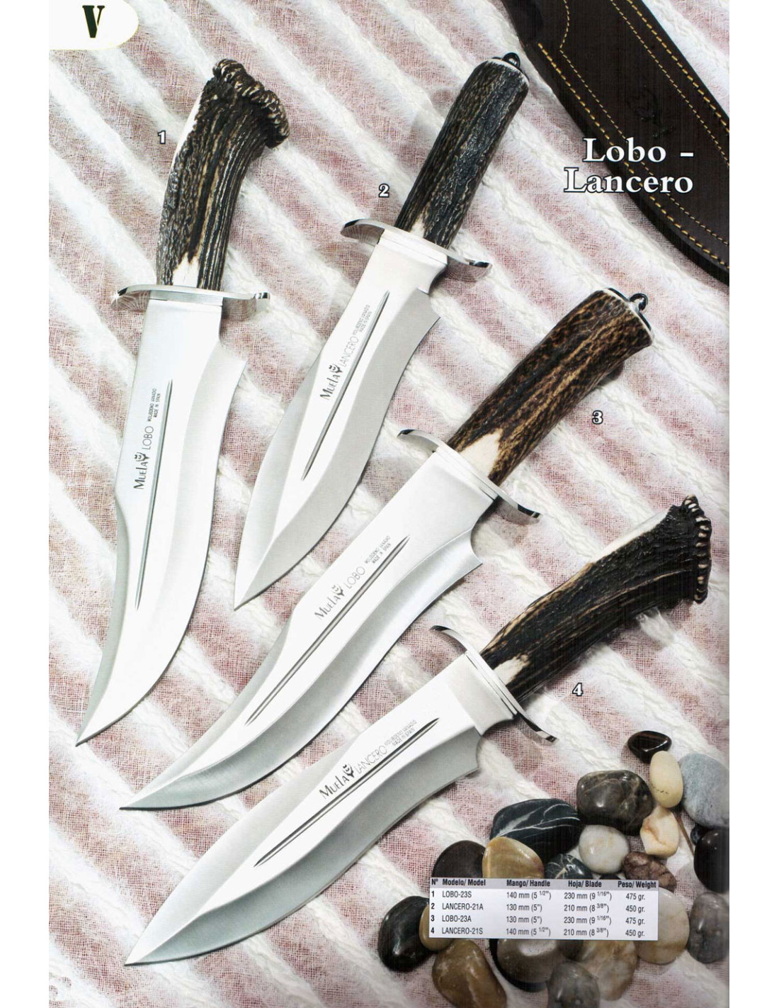 Cuchillo caza MUELA LOBO-23S