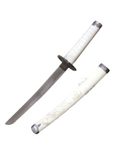 Tanto decorativo Dragón saya blanca (54 cm.)