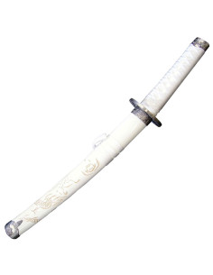Tanto decorativo Dragón saya blanca (54 cm.) 2