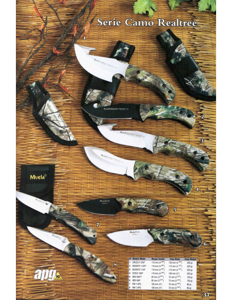 Camo Realtree Series Camouflage Knive