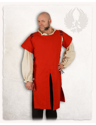 Middeleeuwse tabberd, model Hermann, rode kleur