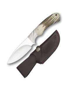 Cuchillo caza con empuñadura mango de ciervo