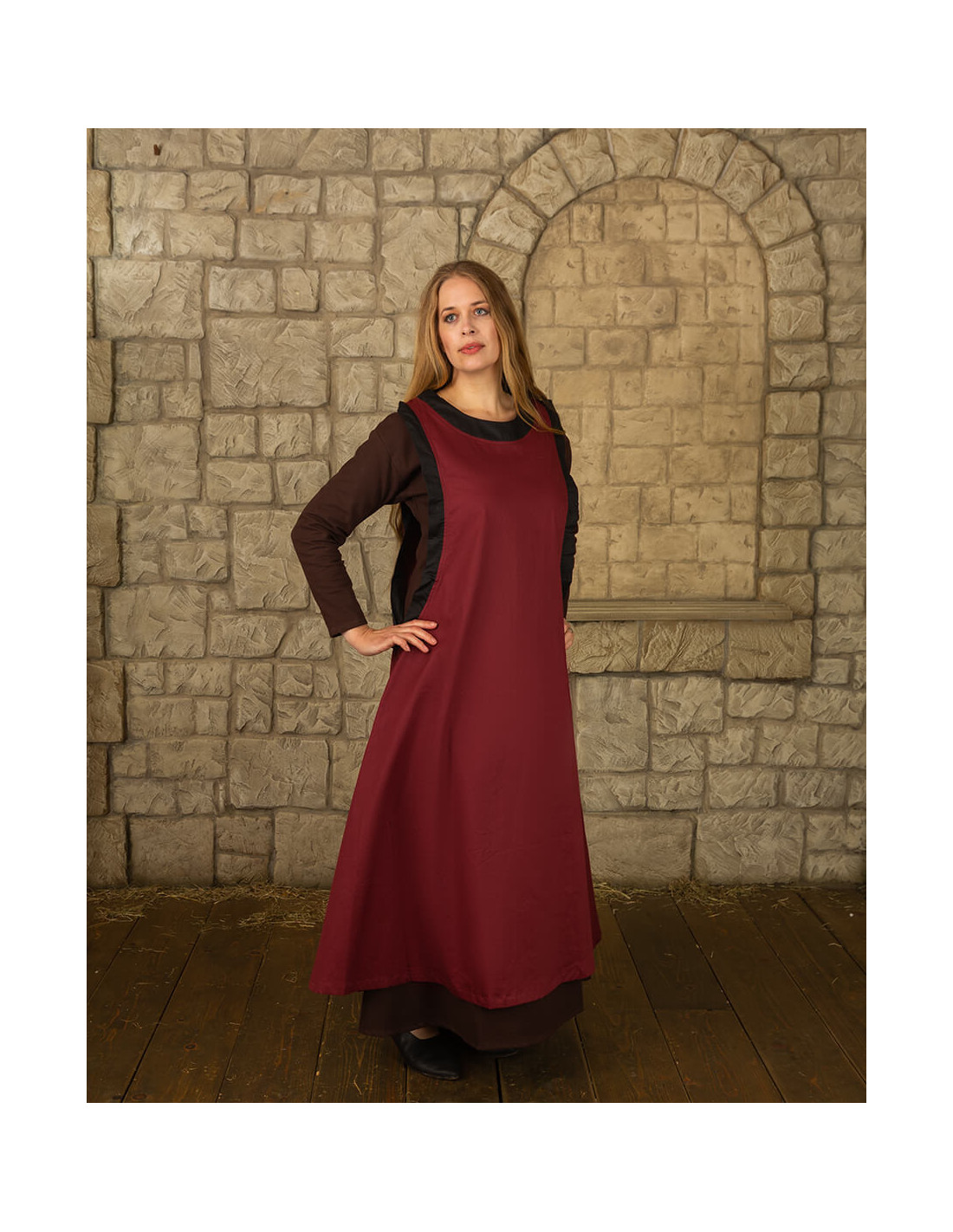 Vestido medieval de dama, mod. 594B. (Varios colores)