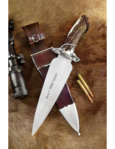 Cuchillo Muela de Caza y Remate Podenco