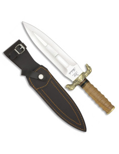 Cuchillo de remate de Caza Rehala, mango olivo