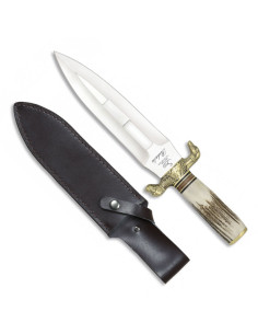 Cuchillo de remate de Caza Rehala, asta de ciervo