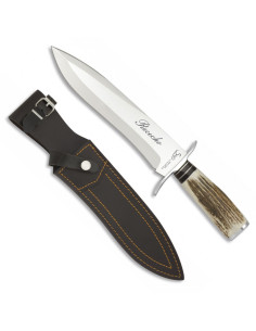 Cuchillo de remate de Caza Rececho, asta de ciervo