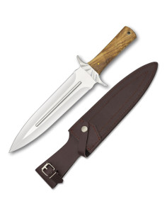 Jagdauktionsmesser, Griff aus Olivenholz