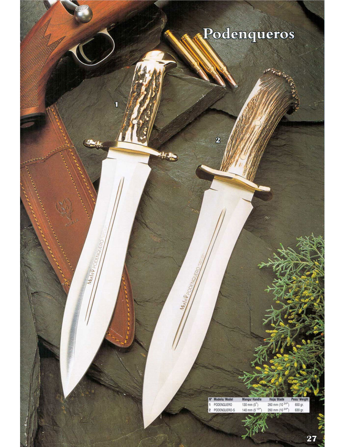 Cuchillo Muela de Caza y Remate Podenco ⚔️ Tienda-Medieval