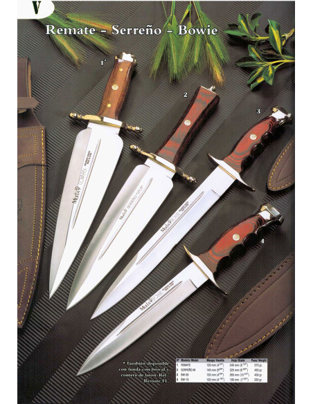 Remate-Serreño-Bowie knive fra Muela