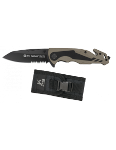 Taktisk redningskniv K25 coyote i sort