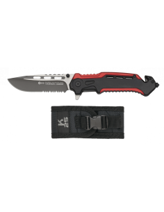 Navaja de rescate y emergencias K25 con funda (hoja 8,7 cm.)
