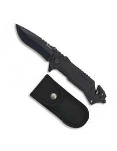 Albainox Rettungsmesser - schwarz